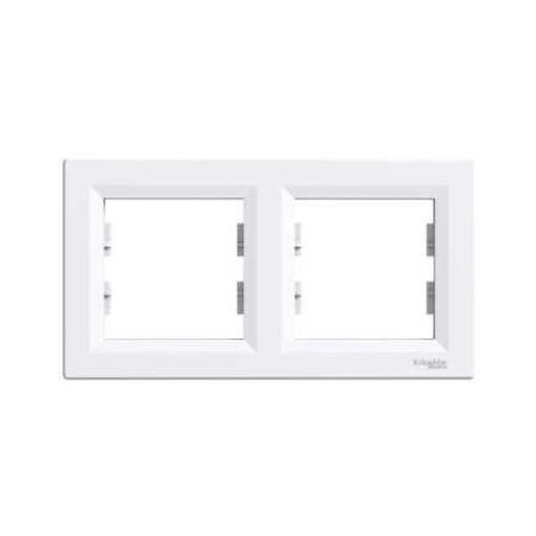 Schneider Electric Ramka podwójna Asfora pozioma biała (EPH5800221) 3109931 3606480527180
