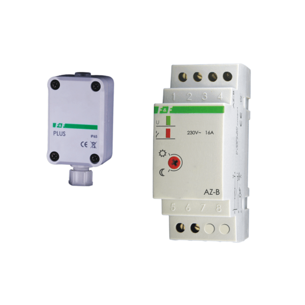F&F Automat zmierzchowy 16A 230V 2-1000lx sonda AZ-B PLUS 3118722 5908312591092