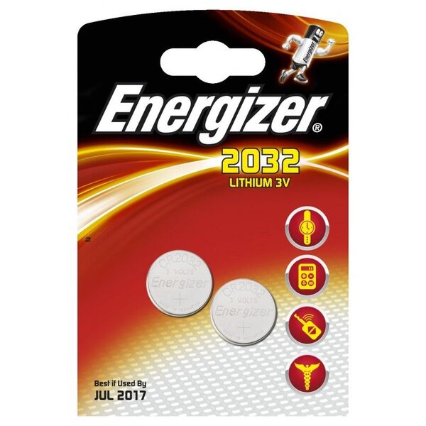 Energizer Bateria CR2032 210mAh 2 szt. 3118547 7638900248354