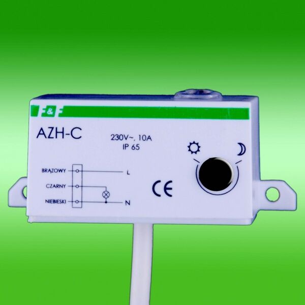 F&F Automat zmierzchowy n/t 10A 230V 2-1000lx mini IP65 (AZH-C) 3118718 5908312591023
