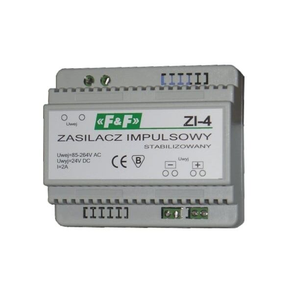 F&F Zasilacz impulsowy 85-264VAC/24VDC 50W 2A ZI-4 3118776 5908312595809