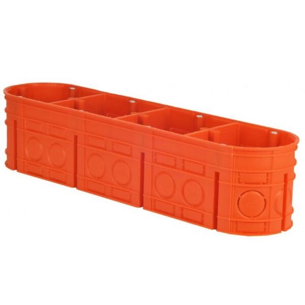 Simet Puszka podtynkowa 4-krotna MULTIWALL M4X60F 60mm pomarańczowa - 33170008 3114536 5907813224812