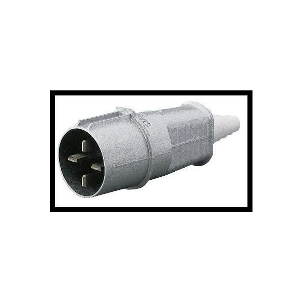 Polam Nakło Wtyczka 32A 3P+Z IP44 metalowa przenośna 500V płaskie bolce - 3141-326 3115544 5900280859518