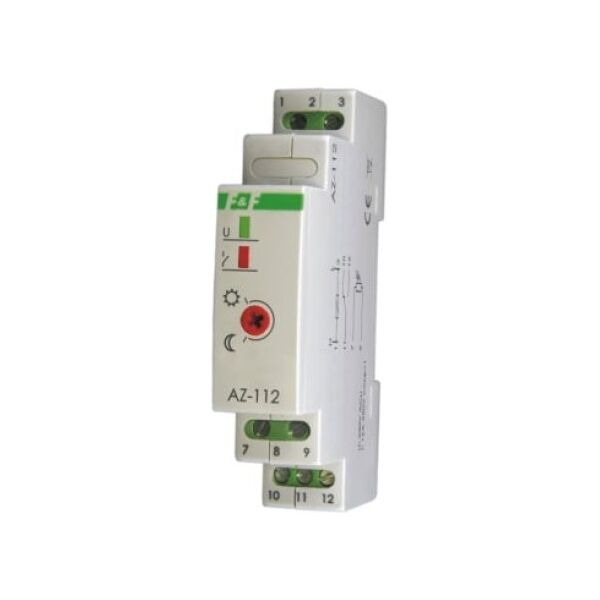 F&F Automat zmierzchowy 16A 230V 2-1000lx DIN z sondą AZ-112 3118723 5908312591061