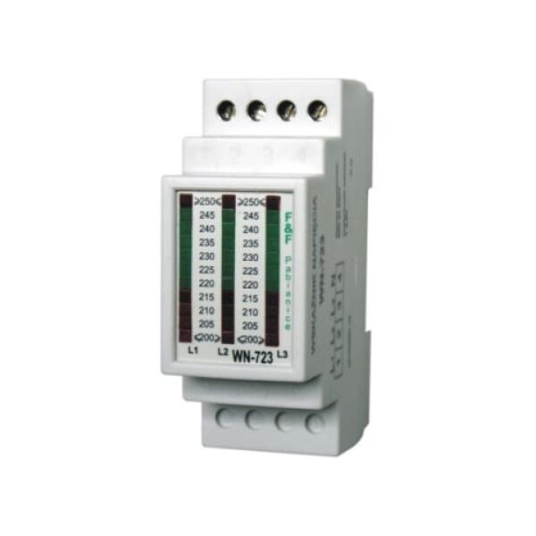F&F Lampka modułowa potrójna 230-400V AC biały WN-723 3118791 5908312596066