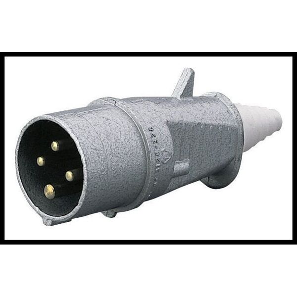 Polam Nakło Wtyczka 32A 3P+Z IP44 metalowa przenośna 380V okrągłe bolce - 3143-326 3115543 5900280806031