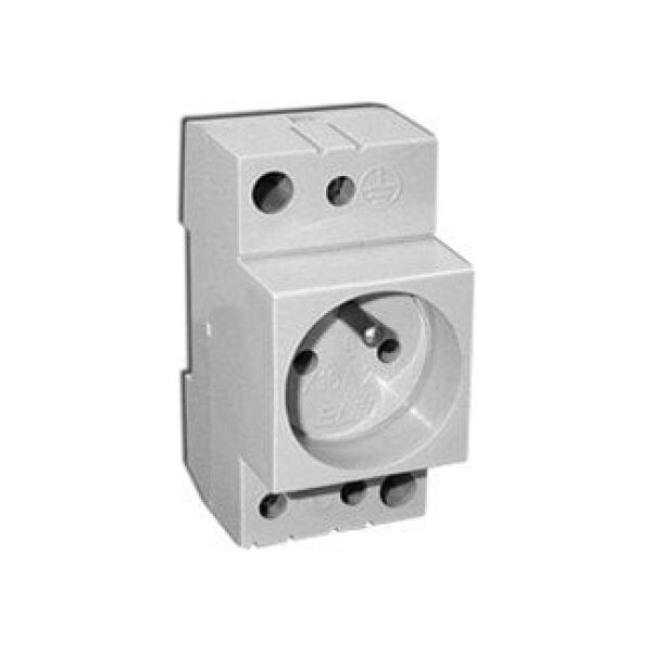 Eti-Polam Gniazdo modułowe 2P+Z 10/16A 230V na szynę (002414010) 3118676 5904722995918