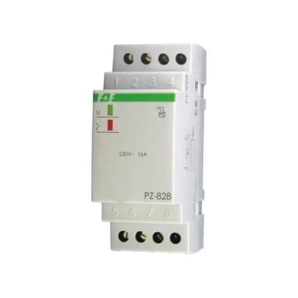 F&F Przekaźnik kontroli poziomu cieczy 16A 1P 1-100kOhm PZ-828 3118702 5908312595601