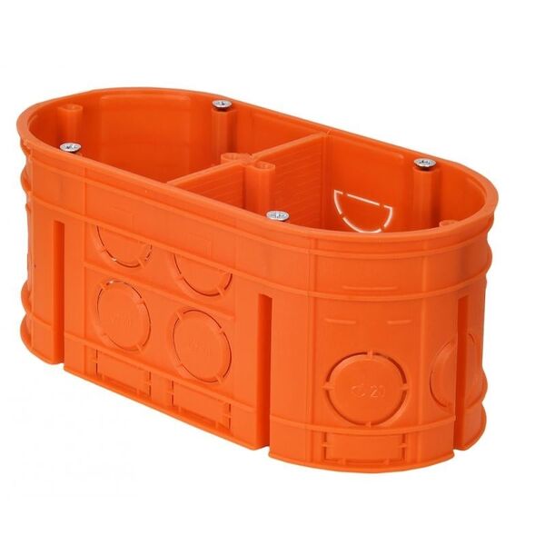 Simet Puszka podtynkowa Multiwall 2-krotna M2X60F 60mm pomarańczowa (33160008) 3114534 5907813224829