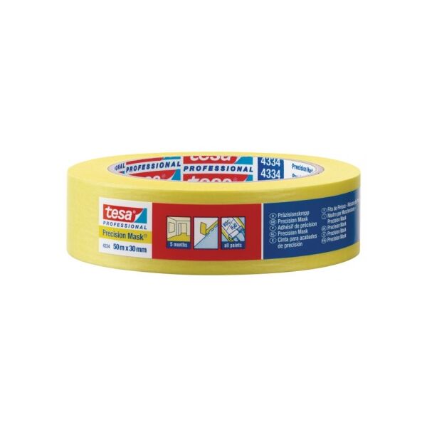 Tesa Taśma malarska precyzyjna cienka 50m 30mm żółta H0433410 3125341 4042448816115