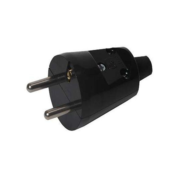 Opal Wtyczka prosta rozbieralna WT-30 2P+Z 16A czarna 3168635 5906197305193