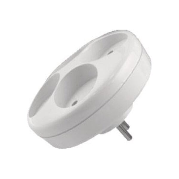 Opal Rozgałęźnik okrągły 4x2P biały 3169398 5902694002702