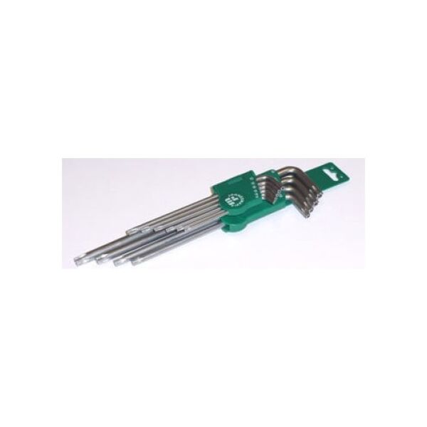 Jonnesway Zestaw kluczy trzpieniowych torx typ L T9-T50 z otworem 10szt. (H08S110S) 3173537 4719152169805