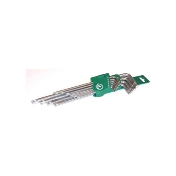 Jonnesway Zestaw kluczy trzpieniowych torx typ L T9-T50 10szt. (H12S110S) 3173538 4719152162035