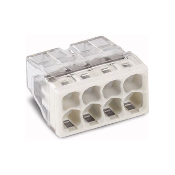 Wago Złączka Compact 8-przewodowa transparentna / jasnoszara (2273-208) 3165058 5902887088001