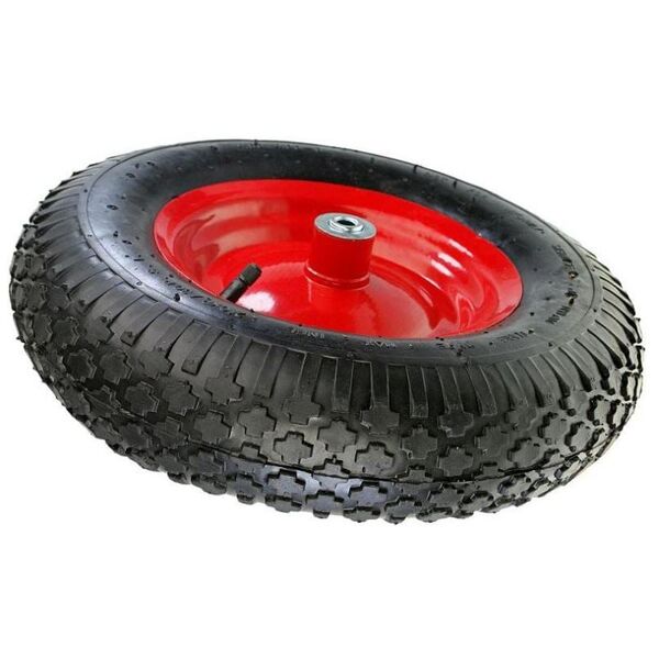 AWTools Koło do taczki pneumatyczne 400 felga metal łożysko oś (AW00001) 3184209 5902198740384