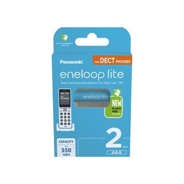 Panasonic Akumulator Lite AAA / R03 550mAh 2 szt.