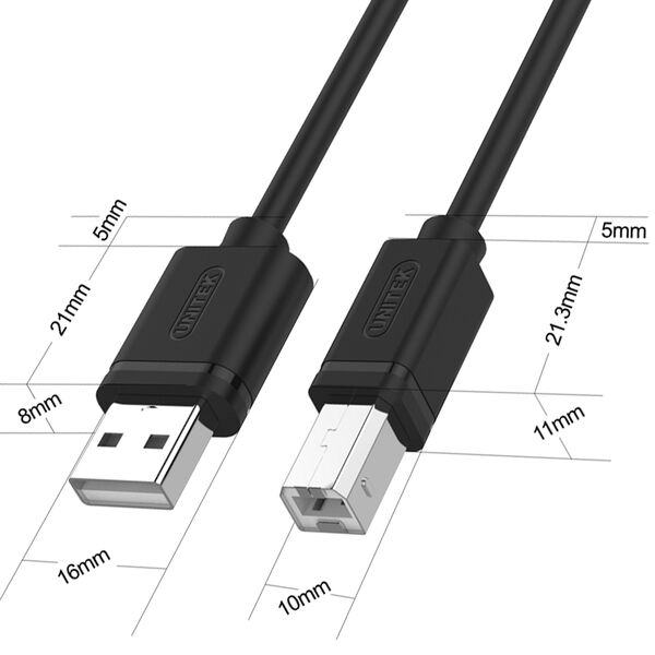 Kabel USB Unitek USB-A - micro-B 1 m Czarny (Y-C430GBK)