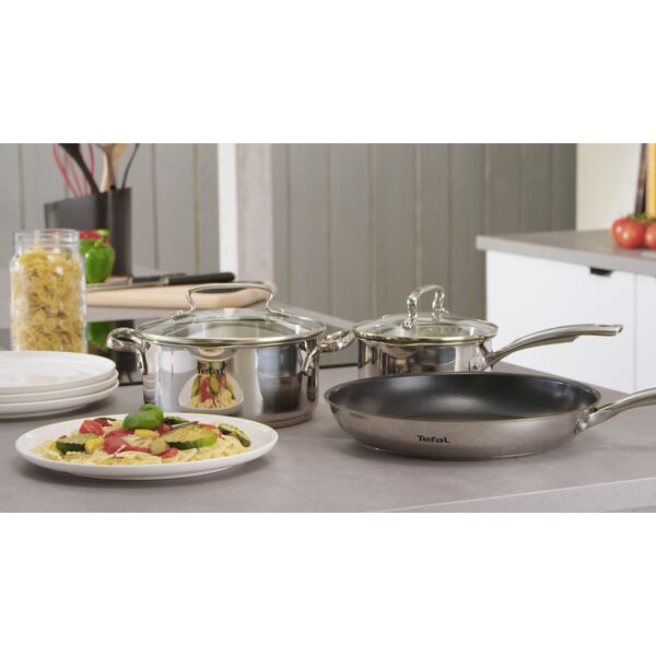 Tefal Garnek Duetto+ 24cm srebrny