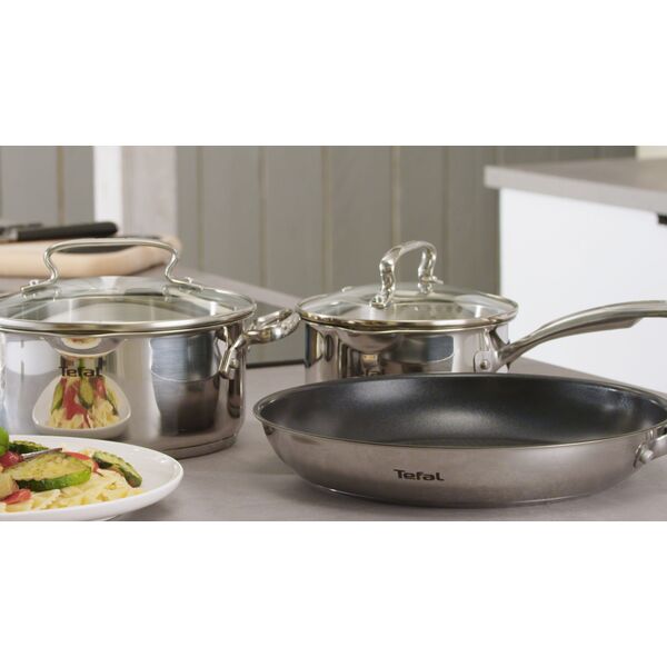 Tefal Garnek Duetto+ 24cm srebrny