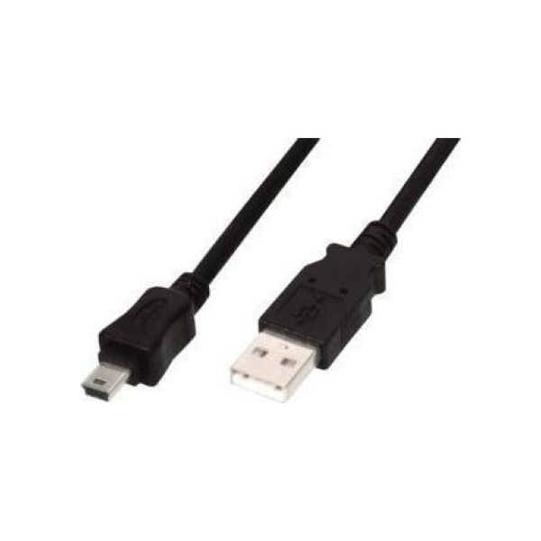 Kabel USB Digitus USB-A - micro-B 1.8 m Czarny (AK-300130-018-S)