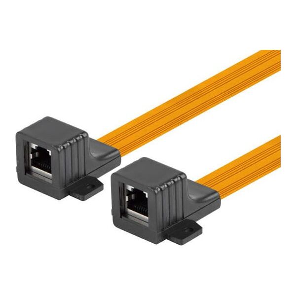 Lanberg ADAPTER ZŁĄCZKA SIECIOWA PRZELOTKA OKIENNA RJ45 KAT.5E 23CM LANBERG