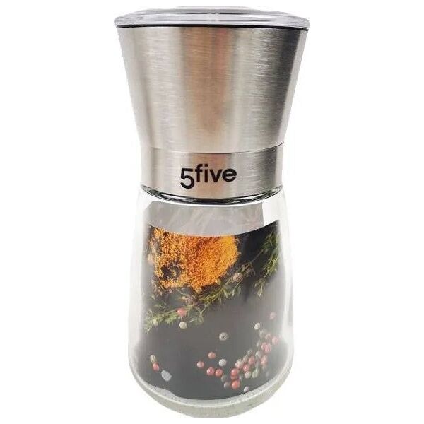 Młynek do przypraw 5five Młynek do przypraw, soli, pieprzu, ręczny, 13 cm