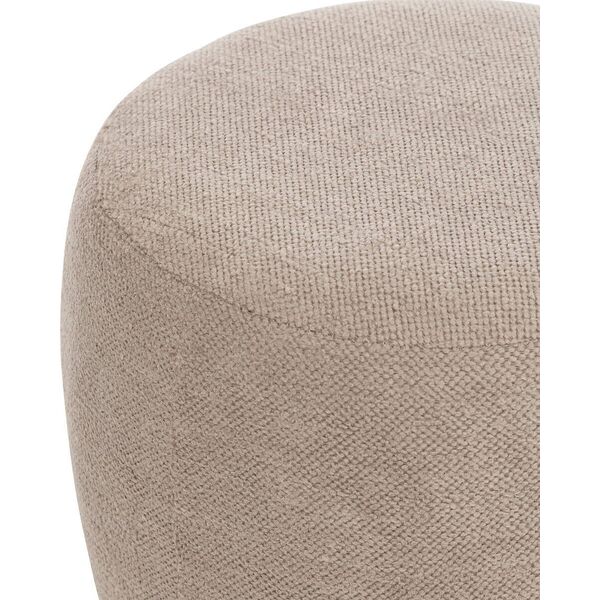Atmosphera Pufa tapicerowana okrągła AMEA bouclé, Ø 39 cm