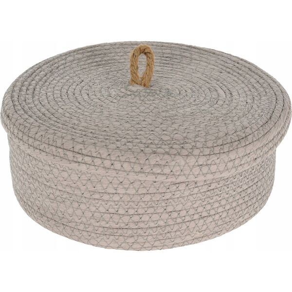 Home Styling Collection Dekoracyjne koszyki do przechowywania, jutowa pokrywka, 3 sztuki