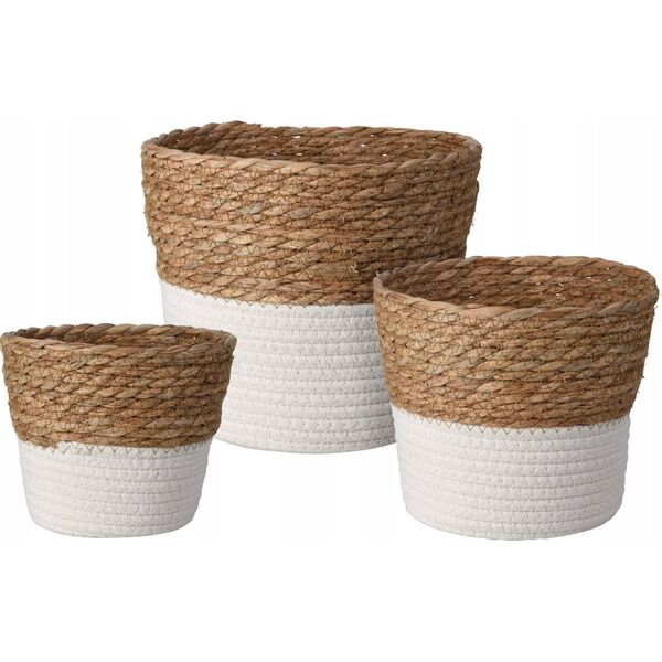 Home Styling Collection Kosze do przechowywania rattanowe, 3 sztuki