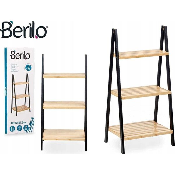 Berilo Regał BAMBOO GLOW, 40 x 30 x 81,5 cm