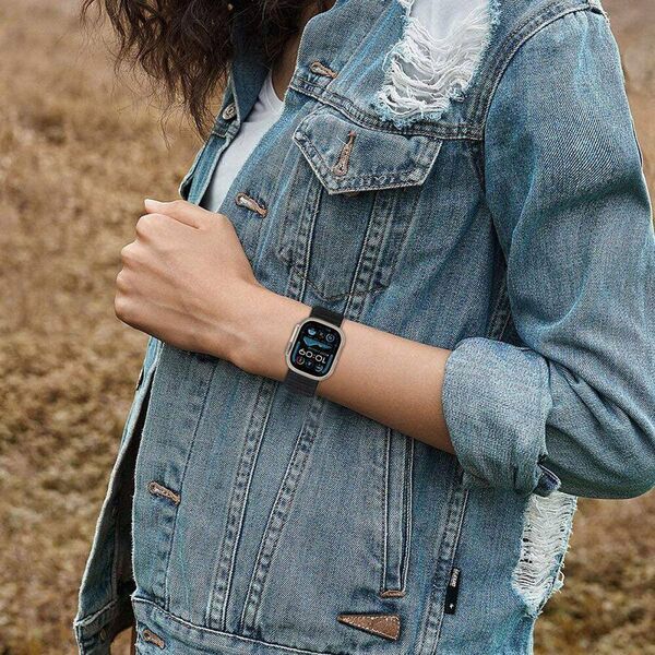 Strap for APPLE WATCH 6 / 7 / 8 / 9 / 10 / SE / ULTRA 1 / 2 (44 / 45 / 46 / 49 MM) Tech-Protect Nylon black 5906302370764