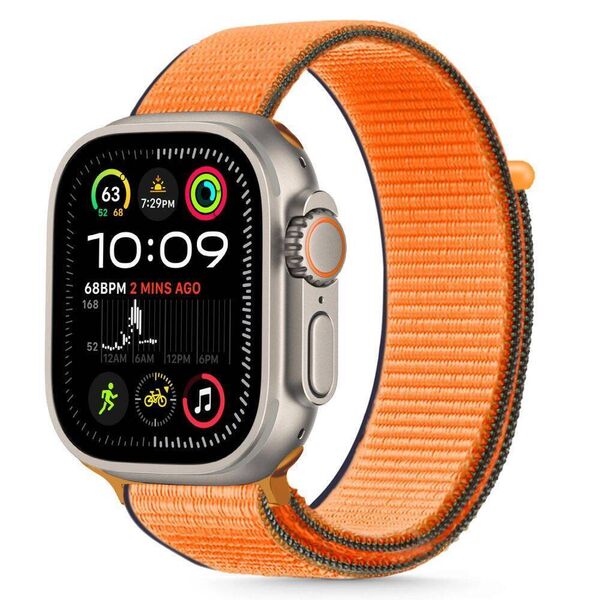 Strap for APPLE WATCH 6 / 7 / 8 / 9 / 10 / SE / ULTRA 1 / 2 (44 / 45 / 46 / 49 MM) Tech-Protect Nylon Kumquat 5906302370795