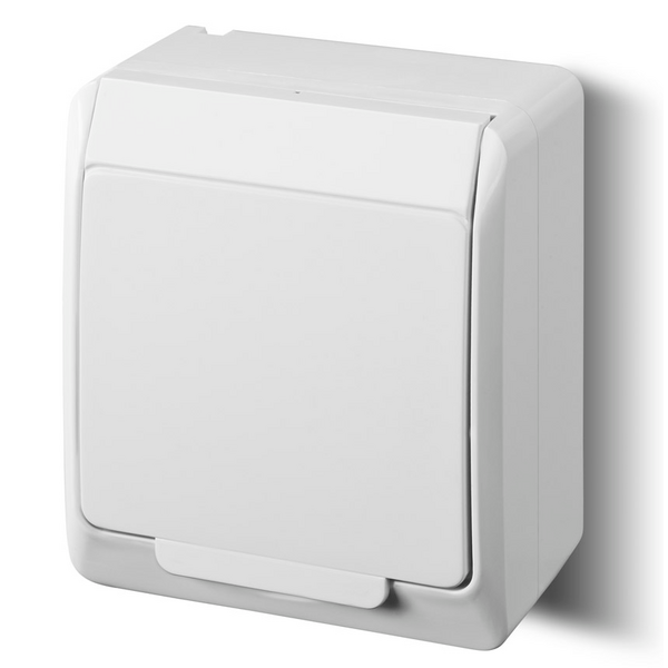 Elektro-Plast Gniazdo natynkowe GNT Hermes 2P + Z z klapką białe (0321-02) 3221503 5901130483884
