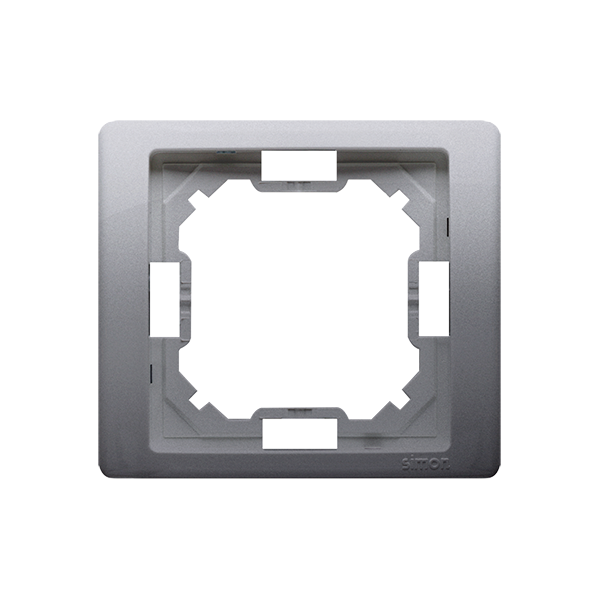 Kontakt-Simon Ramka 1-krotna Basic Neos inox metalizowany (BMRC1/21) 3283104 5902787837075