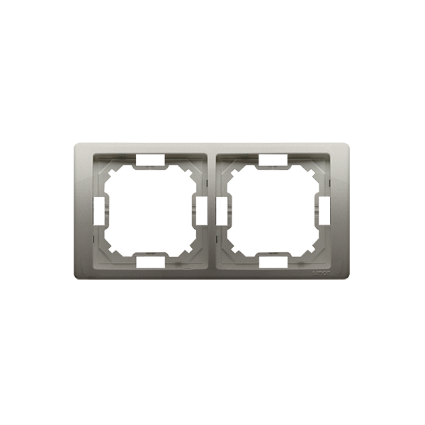 Kontakt-Simon Ramka 2-krotna Basic Neos satyna metalizowana (BMRC2/29) 3283113 5902787840181
