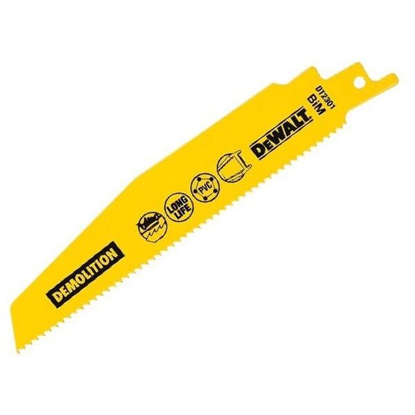 Dewalt brzeszczoty do piły szablastej 288x2.5mm, opakowanie 5 sztuk, do prac zgrubnych (DT2308L-QZ) 3325244 5035048088616