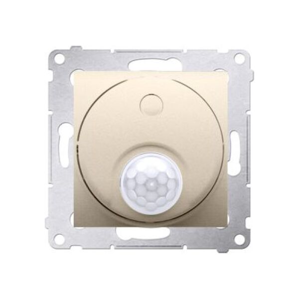 Kontakt-Simon Łącznik z czujnikiem ruchu 20 - 500W złoty mat (DCR10T.01/44) 3328408 5902787826239
