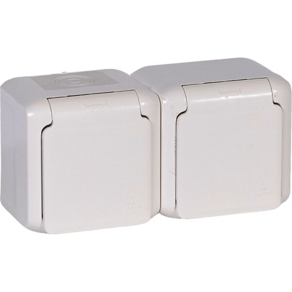 Legrand Gniazdo podwójne Forix hermetyczne IP44 16A biały (782377) 3328745 3245067823774