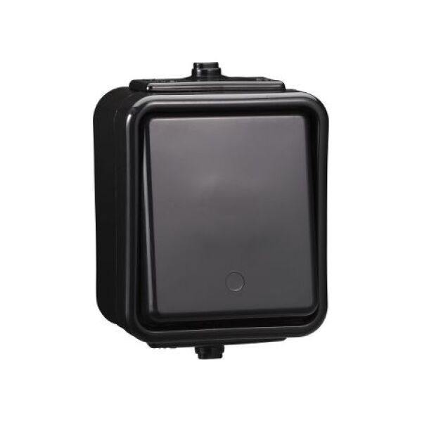 Schneider Electric Cedar Łącznik jednobiegunowy hermetyczny IP44 10A czarny WNt-100C (WNT100C05) 3330726 5904093005926