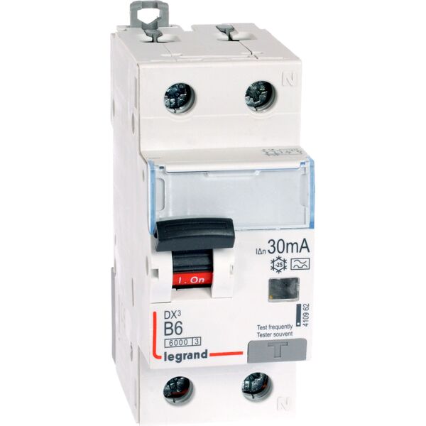 Legrand Wyłącznik różnicowo-nadprądowy 2P 6A B 0,03A typ A P312 DX3 (410962) 3338021 3414970351340