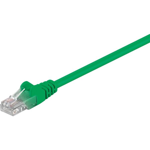 Goobay Kabel krosowy patchcord U/UTP kat. 5e CCA zielony 2m (68358) 3340480 4040849683589