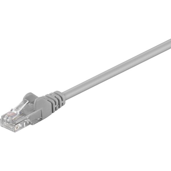 Goobay Kabel krosowy patchcord U/UTP kat. 5e CCA szary 0,5m (68337) 3340501 4040849683374