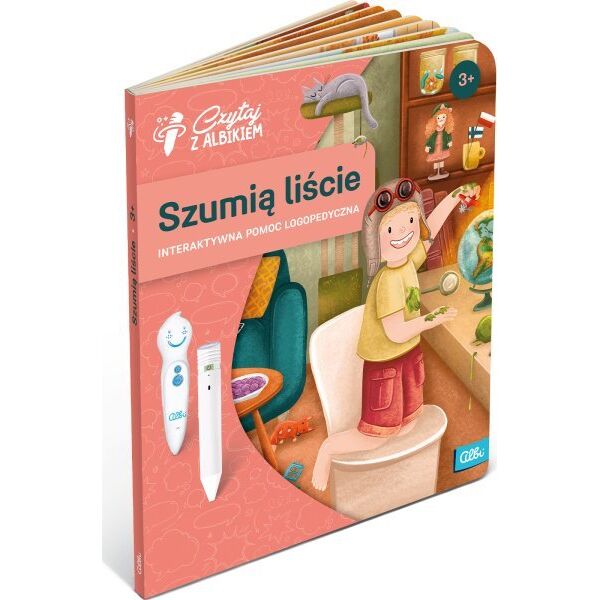 Albi Czytaj z Albikiem - Książka Szumią liście. Interaktywna pomoc logopedyczna 3+