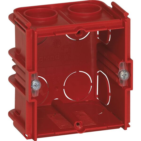 Legrand Puszka 60mm podtynkowa 71mm 71 x 60mm czerwony Batibox (080161) 3343328 3245060801618