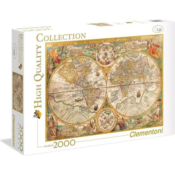 Clementoni 2000 Elementów Starożytna mapa 1295112 8005125325573