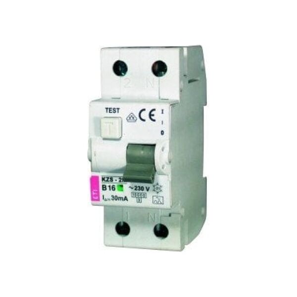 Eti-Polam Wyłącznik różnicowo-nadprądowy KZS-2M 2P 10A B 0,03A typ A - 002173202 3118673 3838895278474