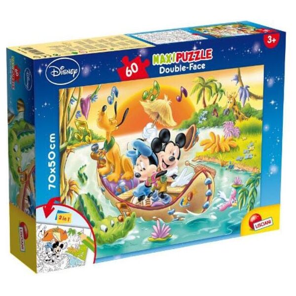Lisciani Puzzle dwustronne MAXI 60el Mickey 304-48205