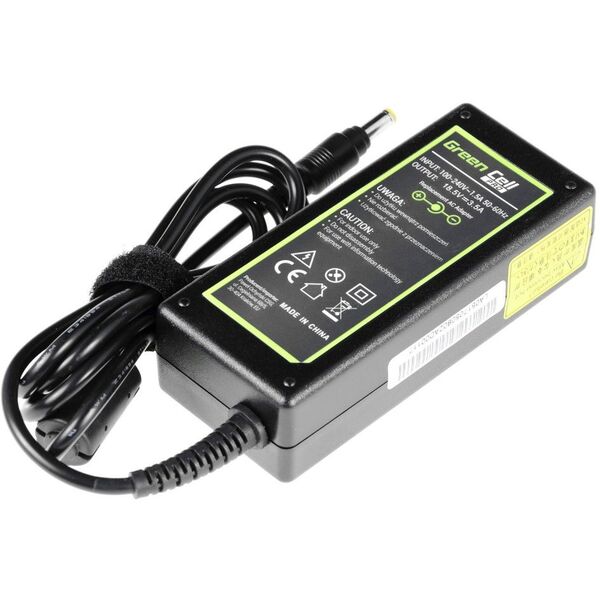 Zasilacz do laptopa Green Cell 65 W, 1.7 mm, 3.5 A, 18.5 V (AD11-P)