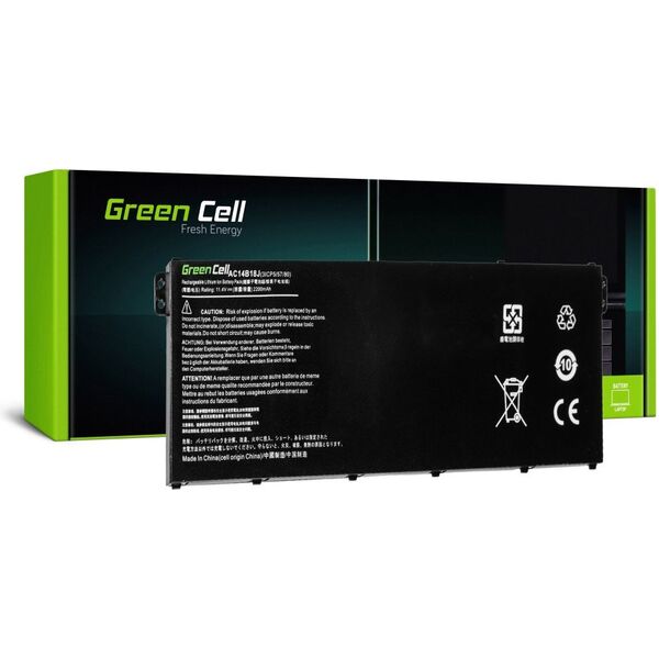Bateria Green Cell AC14B8K AC14B18J do Acer Aspire E 11 ES1-111M ES1-131 E 15 ES1-512 Chromebook 11 CB3-111 13 CB5-311 (AC52)